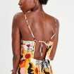 Robe longue empire fluide blanc femme