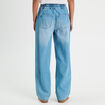 Jeans large taille élastiquée denim double stone femme