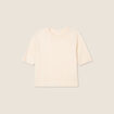 Pull manches courtes sable femme