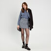 Pull manches longues bleu gris femme