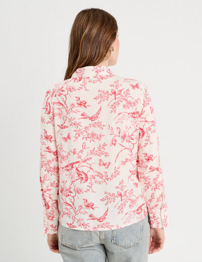 Chemise manches longues blanc femme