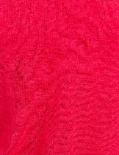 Débardeur détail noeud rose vif femme