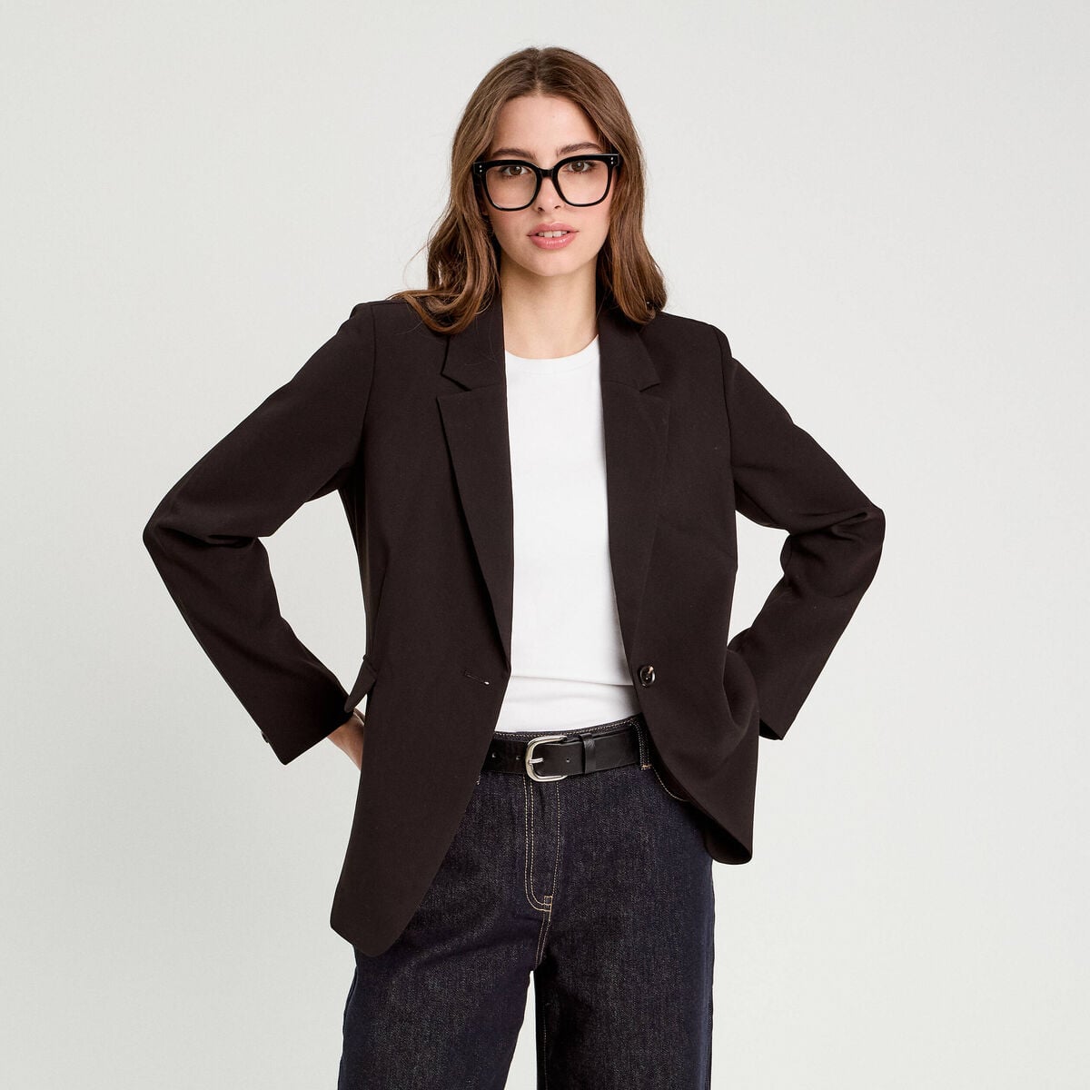 Veste esprit blazer noir femme