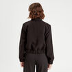Veste zippée noir femme