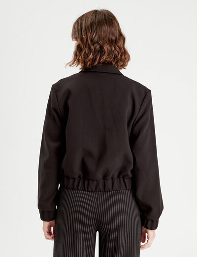 Veste zippée noir femme