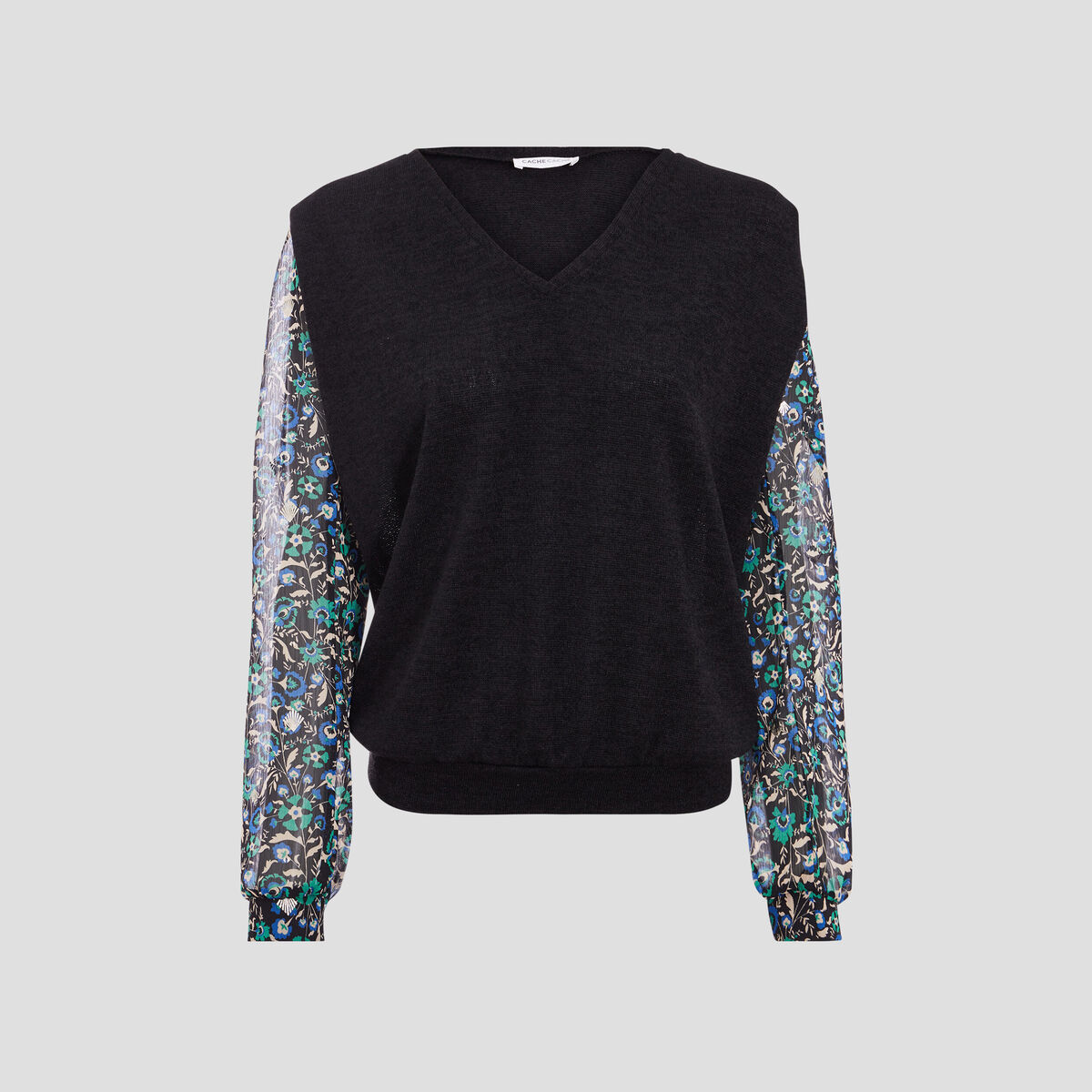 T-shirt manches longues noir femme