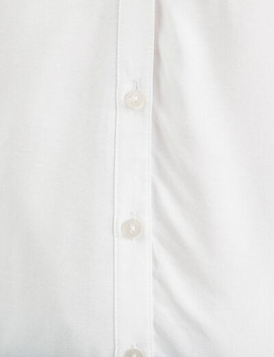 Chemise manches longues ecru femme