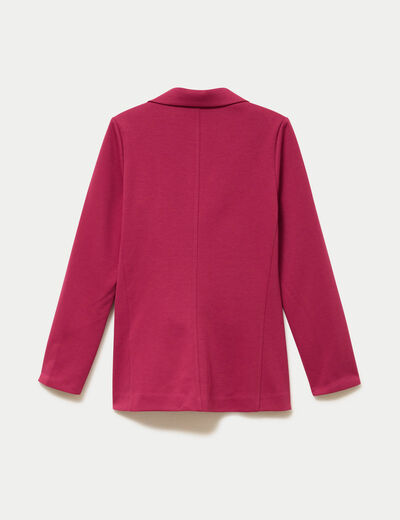 Veste blazer cintr&eacute;e rouge femme