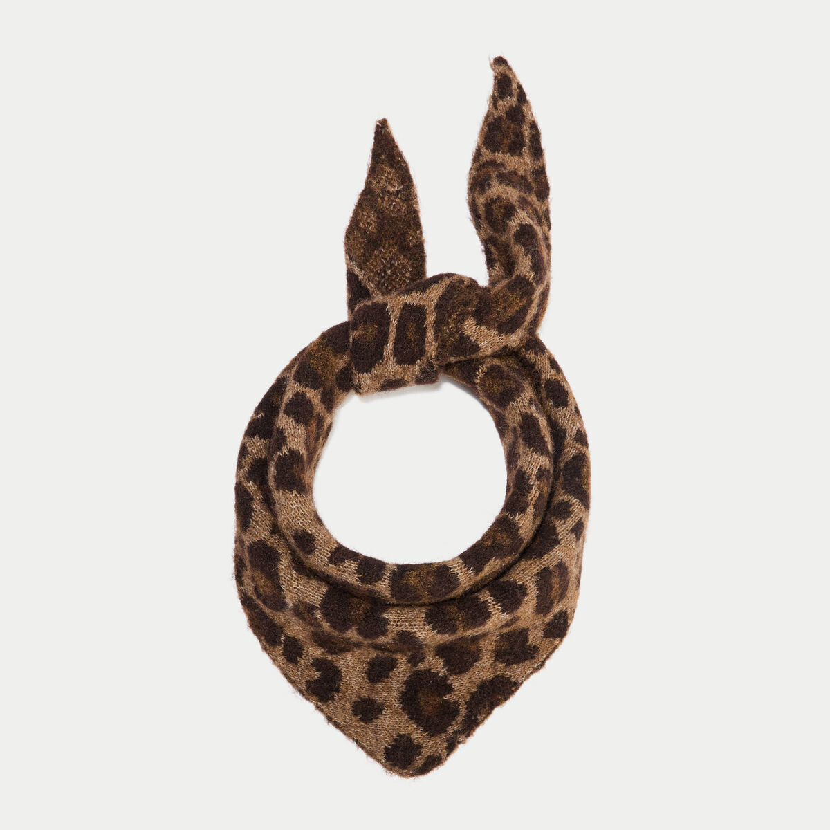 Foulard marron fonc&eacute; femme