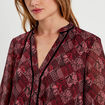 Blouse manches longues noir femme