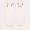 Chaussettes d'intérieur ecru femme