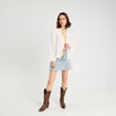 T-shirt détail noeud sable femme