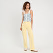 Débardeur effet crochet blanc femme