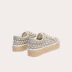 Baskets espadrilles plates beige femme