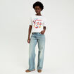 T-shirt manches courtes blanc femme