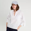 Blouse manches 3/4 blanc femme