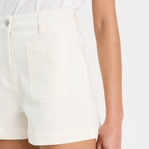 short en jean droit blanc femme Short en jean droit blanc femme