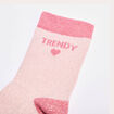 Chaussettes rose clair femme