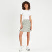 Jupe short droite vert femme