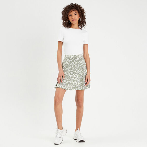 jupe short droite vert femme Jupe short droite vert femme
