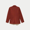 Veste blazer cintr&eacute;e marron cognac femme