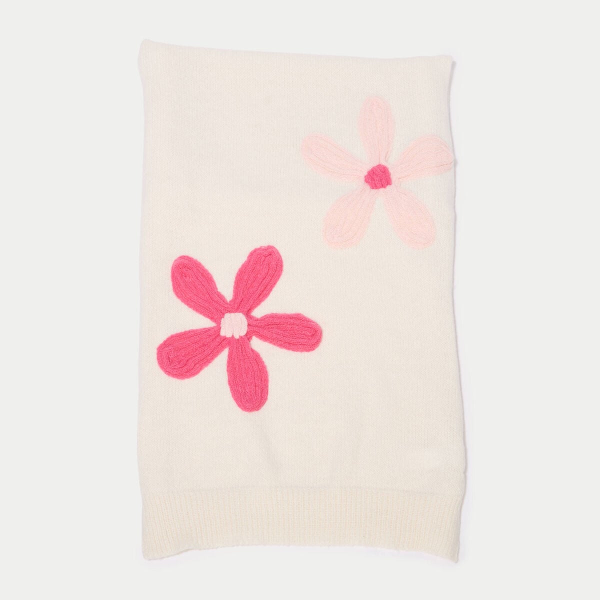 &Eacute;charpe plaid &agrave; relief ecru femme