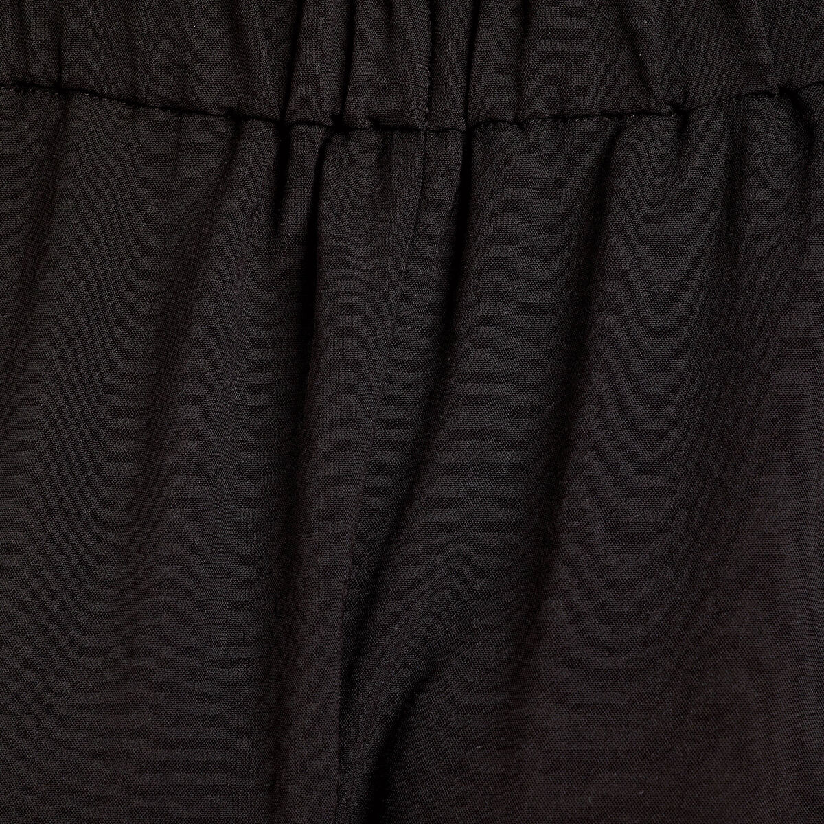 Robe longue évasée noir femme