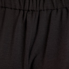 Robe longue évasée noir femme