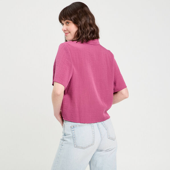 chemise manches courtes prune femme Chemise manches courtes prune femme