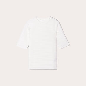 T-shirt manches courtes ecru femme