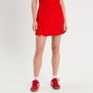 Jupe-short droite fentes rouge femme