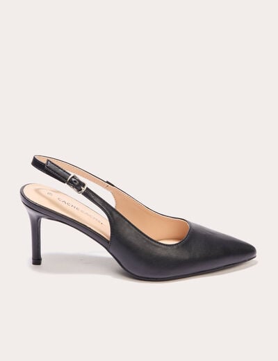 Escarpins métallisés noir femme