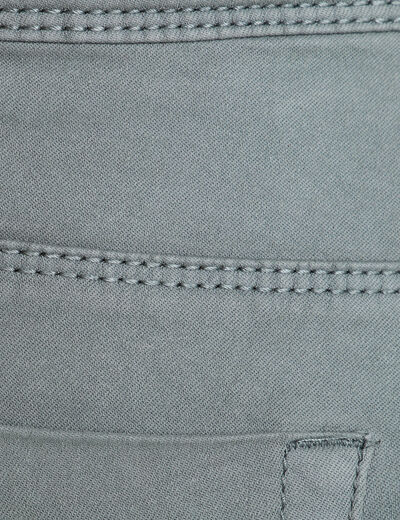 Jeans slim 5 poches vert foncé femme