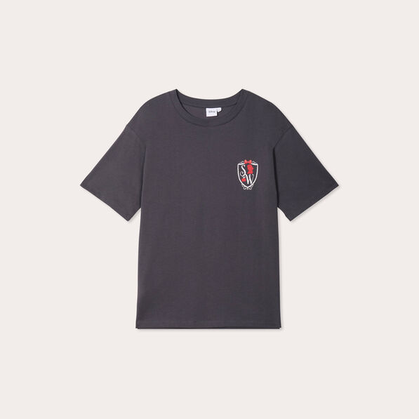 T-shirt manches courtes Disney gris foncé femme