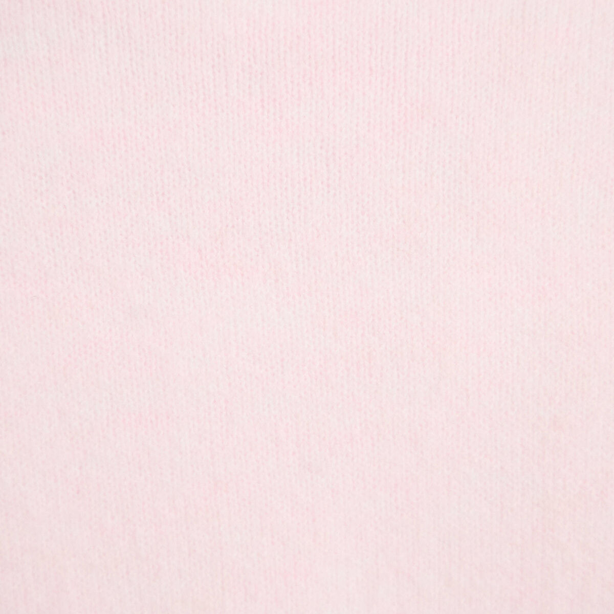 Gilet duveteux col v manches longues rose clair femme