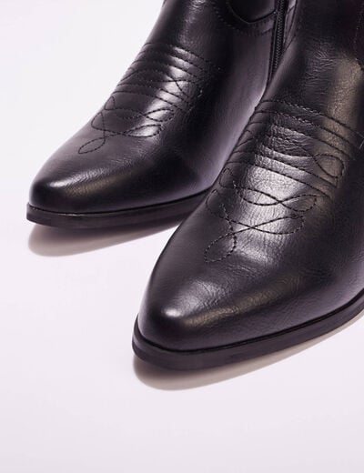 Bottes esprit western noir femme