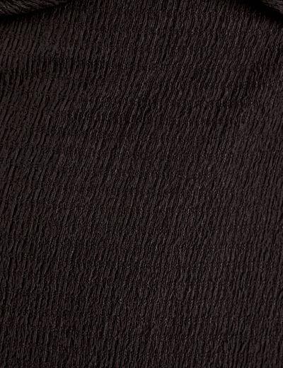 Robe midi ajustée col rond noir femme
