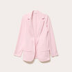 Veste blazer cintr&eacute;e rose clair femme