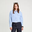 Chemise manches longues bleu ciel femme
