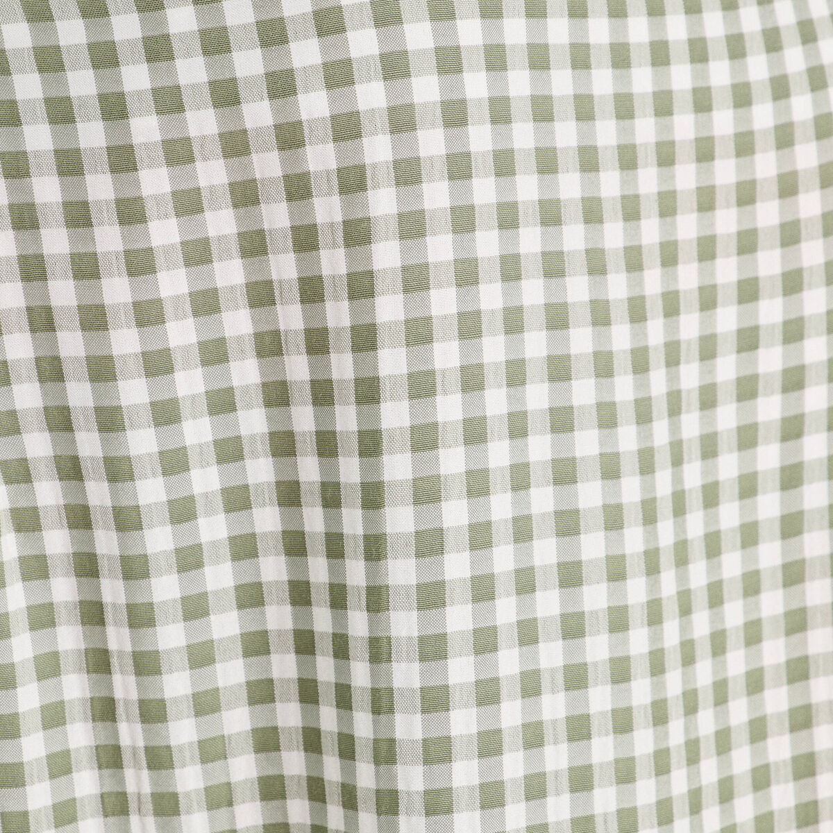 Jupe longue trapèze vert kaki femme