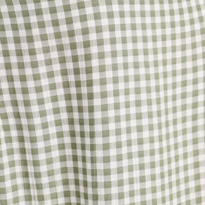 Jupe longue trapèze vert kaki femme