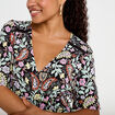 Robe &eacute;vas&eacute;e noir femme