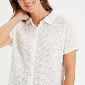 blouse manches courtes ecru femme Blouse manches courtes ecru femme