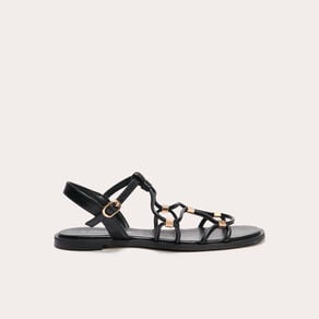 sandales plates noir femme Sandales plates noir femme