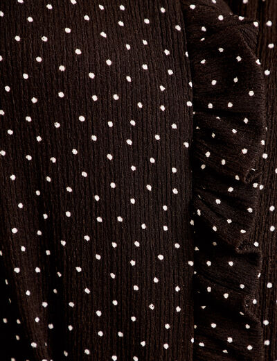 Blouse manches longues marron femme