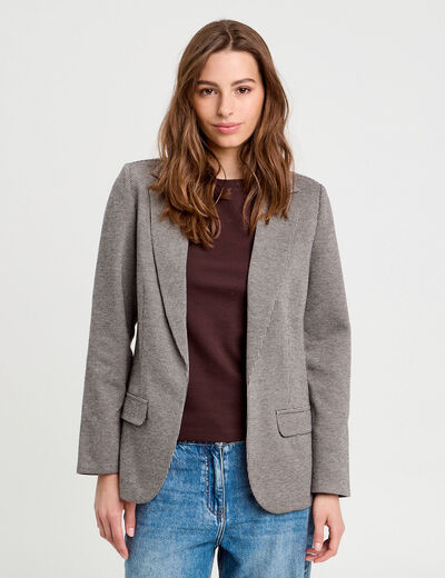 Veste blazer manches longues blanc femme