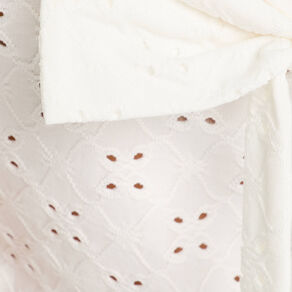 T-shirt broderie anglaise ecru femme