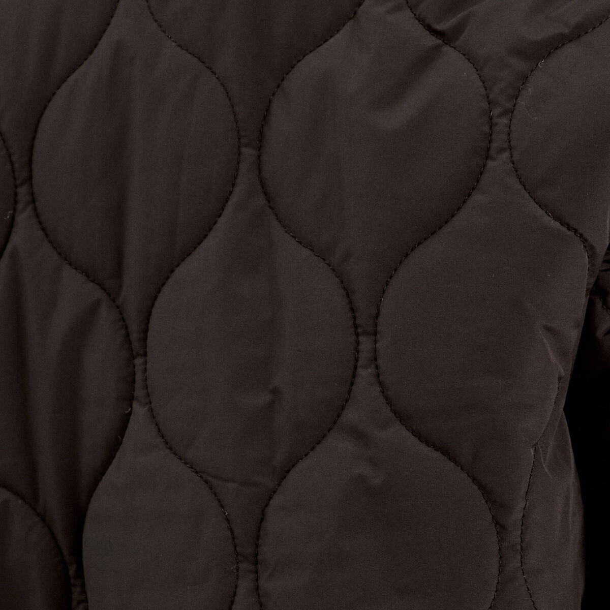Veste matelassée courte noir femme
