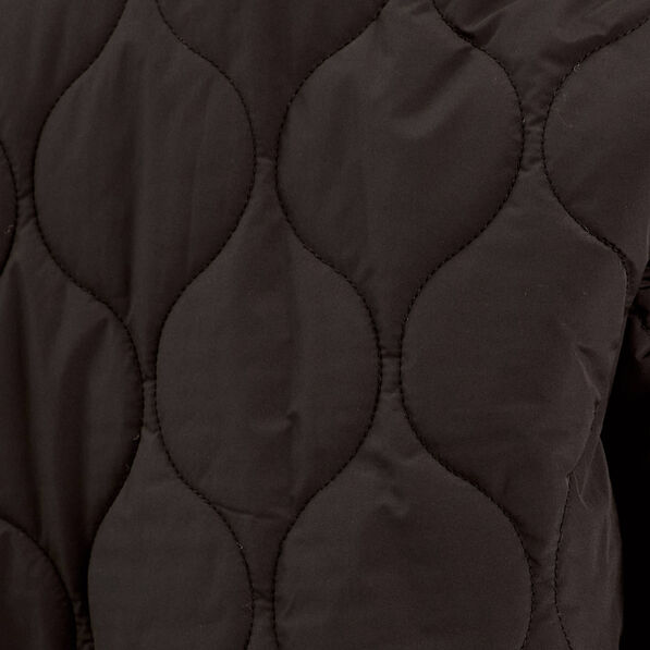 Veste matelassée courte noir femme