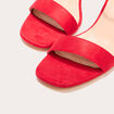Sandales à talons rouge femme